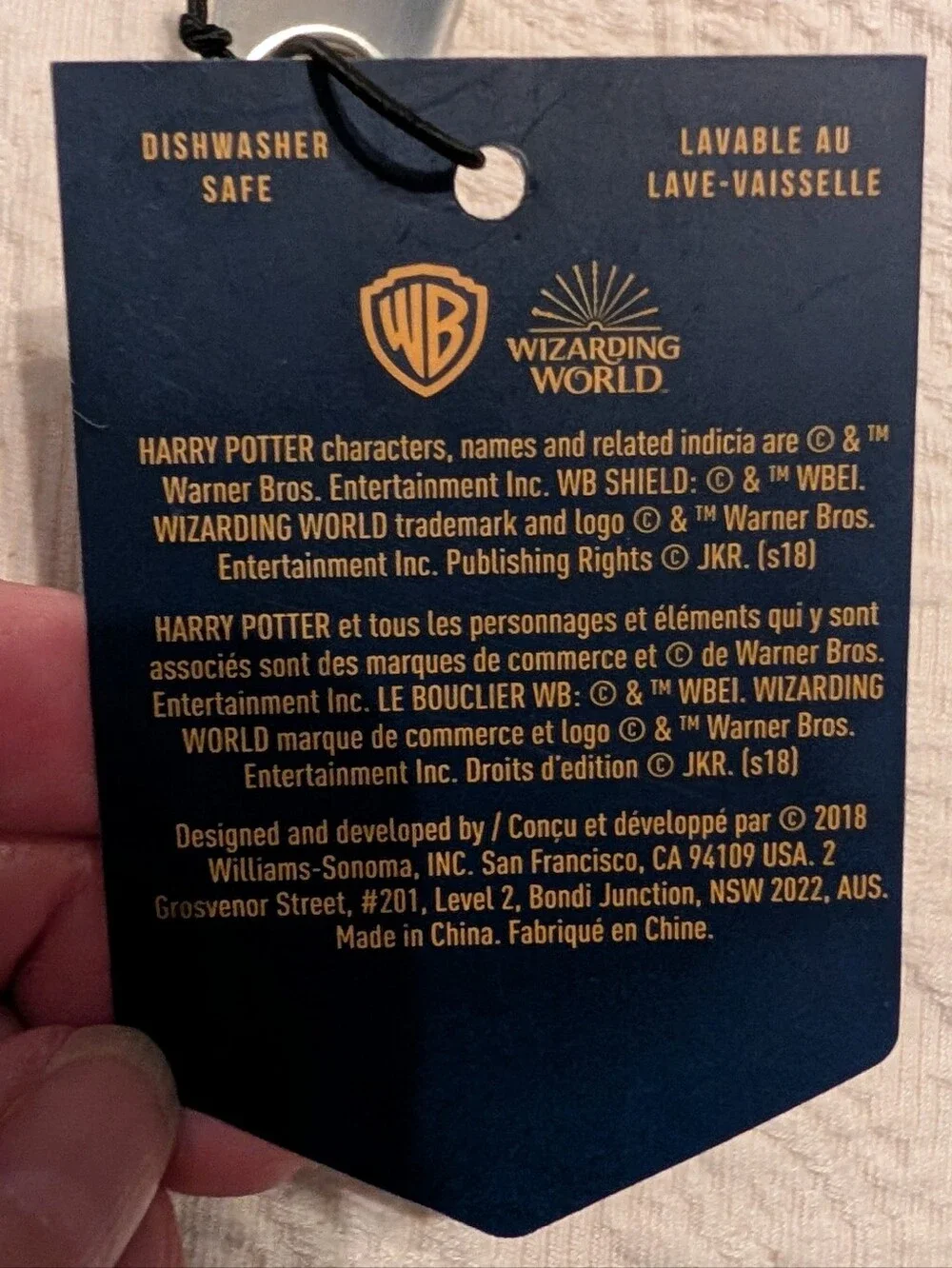 NWT Williams Sonoma Gryffindor Harry Potter Turner